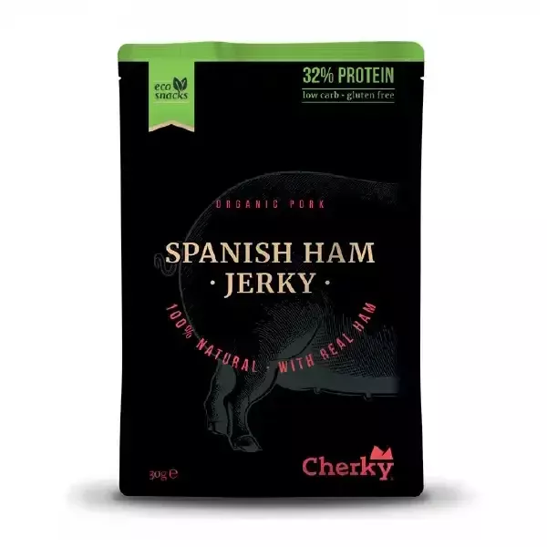 Snack saludable de jamón ECO tipo jerky