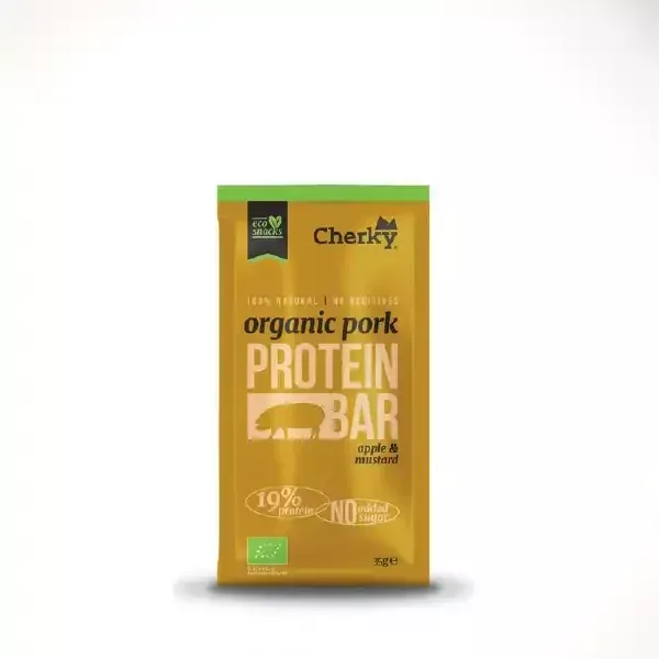 Snack ECO de carne con toque de manzana y mostaza