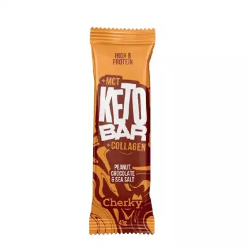 Snack keto con sabor a cacahuete, chocolate y sal