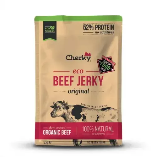 Snack proteico de beef jerky ECO original